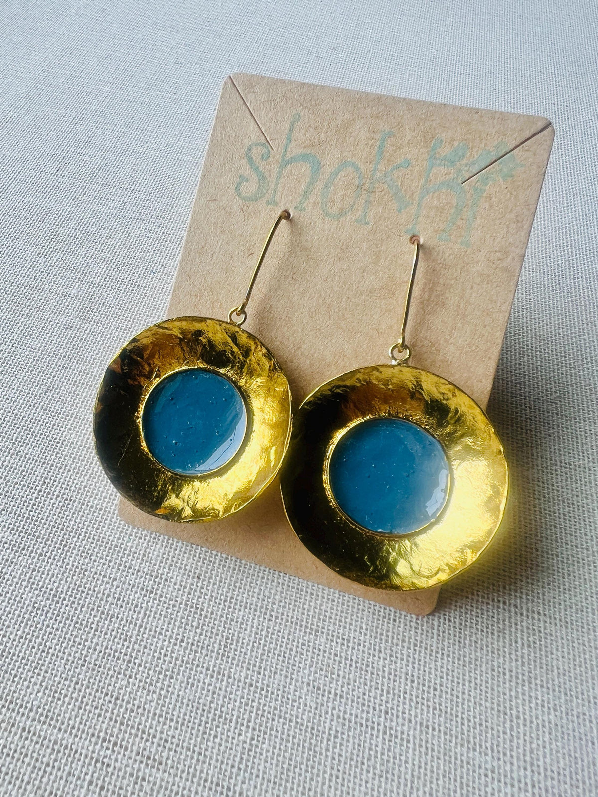 Brass & Resin Earring | Jewelry