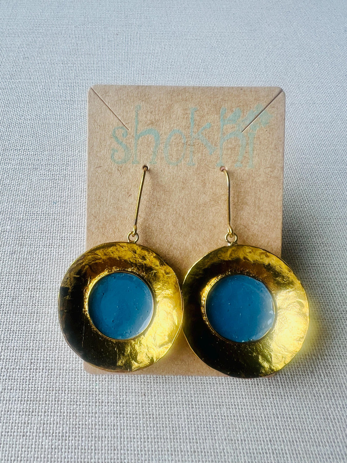 Brass & Resin Earring | Jewelry