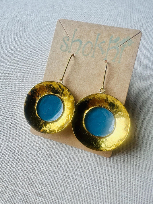 Brass & Resin Earring | Jewelry